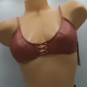 Yamma Womens Bikini Top - Salmon - M